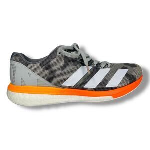 adidas Adizero Boston 8 Grey Running Shoe Sneakers Size 6.5